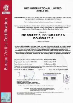 ISO Certificate 1